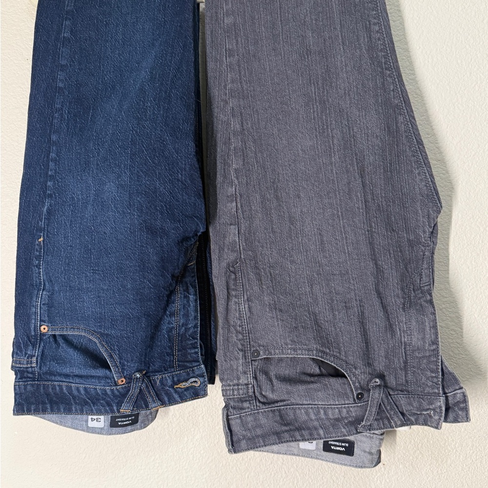 Volcom Men's Vorta Denim in Blue and Gray